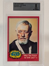 Ben Kenobi 1977 Topps Star Wars #129 BGS 8 Graded Vintage picture