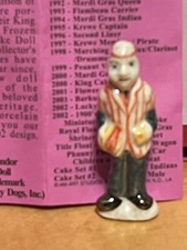 2002 Haydel's PROOF king cake doll  LUCKY DOG Mardi Gras New Orleans piece picture