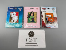 Pink A La Mode Disney Royal Stamp Wave 7 Pins - Mater, Rolly, and Mulan LE400 picture