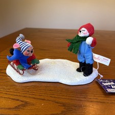 VTG 2005 Annalee Snowball Attack Figurine w/Tags missing snowballs READ picture