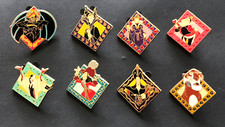 2005 OFFICIAL DISNEY VILLAIN PIN LOT OF 8 PINS - CHERNABOG MALEFICENT EVIL QUEEN picture