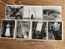 Vintage 1960s NASA Apollo Era B&W Press Photos Lot (7) – Authentic 