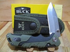 NIB Buck USA Pursuit 661 Folding Pocket Knife and Nylon Sheath - 11893 picture