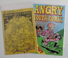 Angry Youth Comix Signed Rare Self Published Vol.1 #11 & AYC #1 by Johnny Ryan  picture
