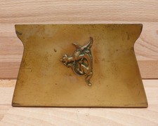 Antique Benedict Karnak Brass Bookend Dragon Griffin Figural Desk 560 (1 Side) picture