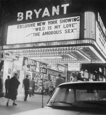 Marquee of Bryant Theatre on W 42nd St Historic Old Photo picture