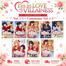 I'm in Love with the Villainess Vol 1-5 + Commoner Vol 1-3 English Light Novel picture