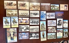 Vintage Western Postcards Prints Lot of 30 Buffalo Bill Cowboys Native American picture