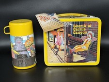 1982 Ronald McDonald Sheriff of Cactus Canyon Metal Lunchbox with Thermos Unused picture