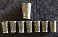 Vintage KDM Royal Pewter Holland Shot Glass & Master Shot glass, Tavern Scene picture