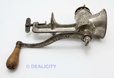 MEAT GRINDER ~Antique LF&C Universal No. 2 Food Hand Crank Table Mount USA Ⓥ X8 picture