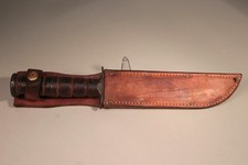 Camillus USMC Fighting Knife with Leather Sheath picture