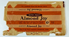Old Vintage 10 cent Peter Paul Almond Joy CANDY BAR WRAPPER advertising food picture