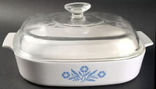 2.5 Quart / Litre A-10-B Square Casserole with Lid Cornflower Blue by Corning picture