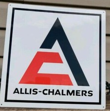 ALLIS - CHALMERS AC METAL SIGN FARMING EQUIPMENT TRACTORS PARTS 12X12 50078 picture