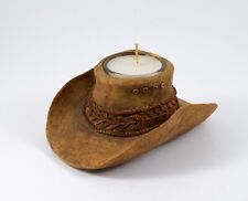 Cowboy Hat Candle Holder 5.25
