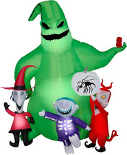 Gemmy Oogie Boogie Halloween Inflatable Scene, 7 Ft Tall Lighted Nightmare Befor picture