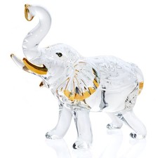 YWHL Handmade Crystal Elephant Figurine Gifts for Women, Elephant Statue Deco... picture
