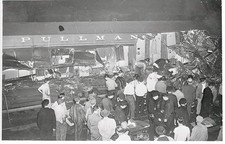 Bradford Ohio A view of a part of wreckage of 3 freight trains that- Old Photo picture
