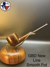 Vintage GBD New Line Smooth Pot Tobacco Pipe picture