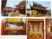 Vintage Shanghai Jade Buddha Temple Postcards Souvenir Lot of 11 Cards NEW picture