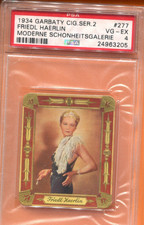 1934 GARBATY SERIES 2 MODERNE SCHONHEITS TOBACCO CARD #277 FRIEDL HAERLIN PSA 4 picture