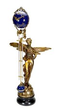 Ansonia Style Mystery Brass Lady Gloria 8 Day 4