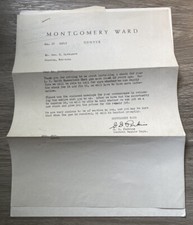 Vintage Montgomery Ward Firearms of Denver Colorado Correspondence Letterhead picture
