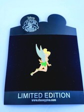 Disney Shopping 2008 Tinker Bell - Peter Pan - Flying - Pixie LE250 NOC RARE Pin picture