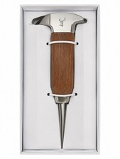 Glenfiddich Scotch Whisky Ice Pick Wood Handle Stag Logo Bar Tool New in Box picture