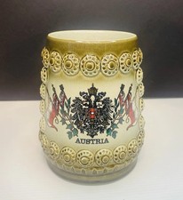 Original King Austria Beer Stein Mug #457 1/2 Liter Vintage Hand Painted No Lid picture
