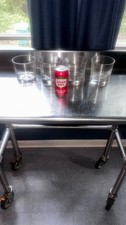 VINTAGE SET OF 4 VERY LARGE DOUBLE OLD FASHIONED COCKTAIL GLASSES DOF picture