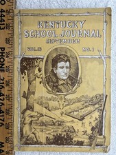 1934 Kentucky School Journal Volume 13 Number 1 Vintage picture