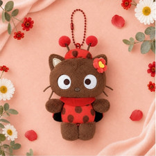 Sanrio Characters Plush Doll Ladybug costume Chococat 8cm Key ring Bag charm picture