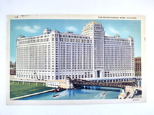 VTG Postcard The Merchandise Mart Chicago IL Linen Posted 1934 picture