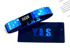 ZOX **Y.A.S.** Silver Single Med PRIDE Wristband w/Card NIP You Are Sensational picture