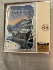 New Box Dayspring Thomas Kinkade Christmas Cards  16 Cards 17 Envelopes 8”x5” picture