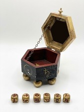 Custom-Crafted Set of Occult Divination & Astrological Dice With Planetary Altar picture