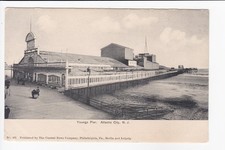 Youngs Pier Atlantic City New Jersey Boardwalk Undivided Back Postcard picture