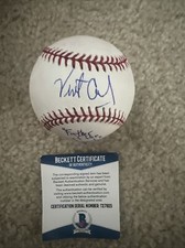 Vint Cerf Signed OMLB Baseball Beckett COA Father of the Internet Inscription picture