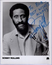 Sonny Rollins signed photo Jazz Great R.I.P picture