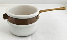 Hall USA Vintage #1083 White Ceramic on Copper/Brass Waldow Handle picture