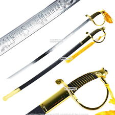 Military Ceremonial NCO Marines Saber Sword USMC Gold Scabbard picture