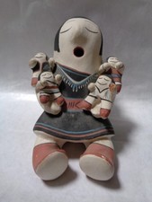 Native American Cochiti Storyteller Figure - Woman & Five Children picture