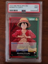 2022 Pre Errata One Piece Romance Dawn Monkey D. Luffy #OP01003 PSA 9 picture