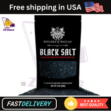Black Salt Bag for Witchcraft, Rituals, Wiccan Spells, Negative Energy Protectio picture