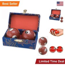 JapanBargain, Set of 2 Chinese Baoding Balls Hand Exercise Therapy Balls Stress picture