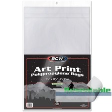 NEW (15 CT) BCW Art Print 11 x 17 Sleeve- Resealable picture
