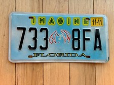 2011 Florida Imagine License Plate picture