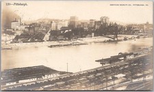 PITTSBURGH, Pennsylvania Real Photo RPPC Postcard Bird's-Eye View - 1905 Cancel picture